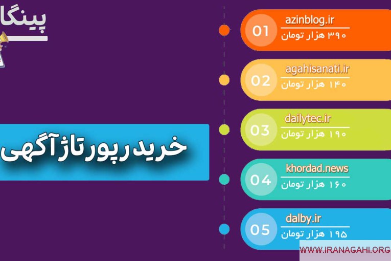 خرید رپورتاژ آگهی ارزان و پربازدید از سایت پینگادو